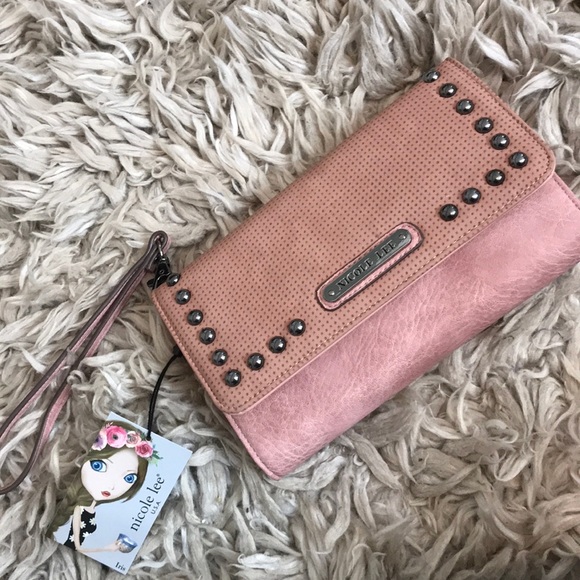 Nicole Lee Handbags - Nicole Lee pink clutch wallet